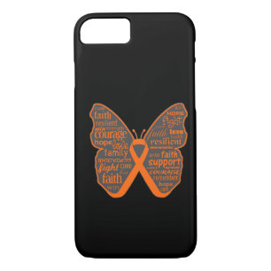 Leukaemia Butterfly Collage of Words iPhone 8/7 Case