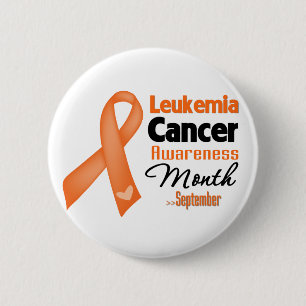 Leukaemia Cancer Awareness Month 6 Cm Round Badge
