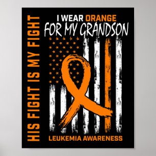 Leukaemia Cancer Awareness Products American Flag  Poster