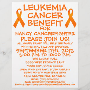 Leukaemia Cancer Benefit Flyer