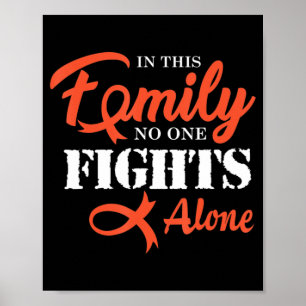 Leukaemia Cancer Fight Cancer Ribbon  Poster