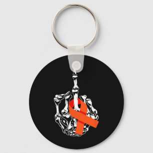 Leukaemia Cancer Middle Finger Leukaemia Cancer Aw Key Ring