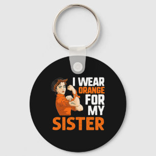 Leukaemia Cancer Strong Woman Key Ring