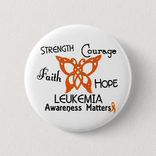 Leukaemia Celtic Butterfly 3 6 Cm Round Badge