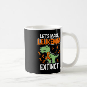 Leukaemia Dinosaur Orange Ribbon Haematologist Rep Coffee Mug