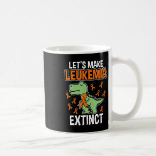 Leukaemia Dinosaur Orange Ribbon Haematologist Rep Coffee Mug