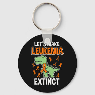 Leukaemia Dinosaur Orange Ribbon Haematologist Rep Key Ring