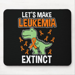 Leukaemia Dinosaur Orange Ribbon Haematologist Rep Mouse Mat