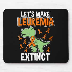 Leukaemia Dinosaur Orange Ribbon Haematologist Rep Mouse Mat