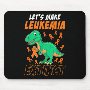 Leukaemia Dinosaur Orange Ribbon Haematologist Rep Mouse Mat