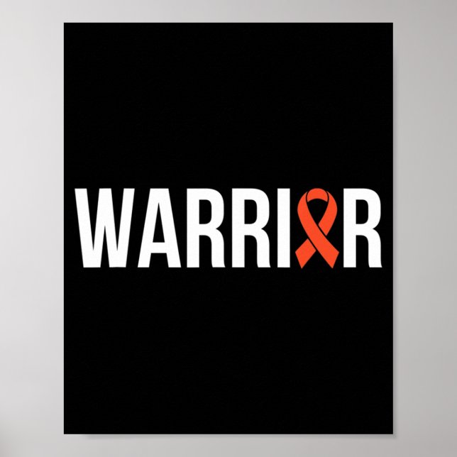Leukaemia Fight Cancer Ribbon 5 Poster (Front)