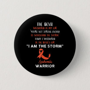 Leukaemia Fight Cancer Ribbon 8 6 Cm Round Badge