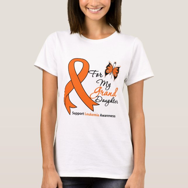 Leukaemia - For My Granddaughter T-Shirt (Front)