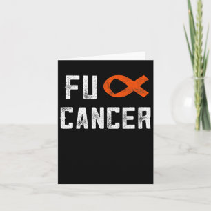 Leukaemia Gifts For Women Fck Cancer Chemo F Cance Card