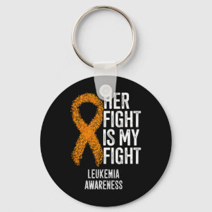Leukaemia Her Fight Is My Fight Leukaemia Awarenes Key Ring