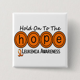 Leukaemia HOPE 6 15 Cm Square Badge