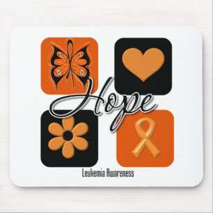 Leukaemia Hope Love Inspire Awareness Mouse Mat