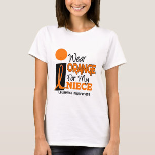 Leukaemia I WEAR ORANGE FOR MY NIECE 9 T-Shirt