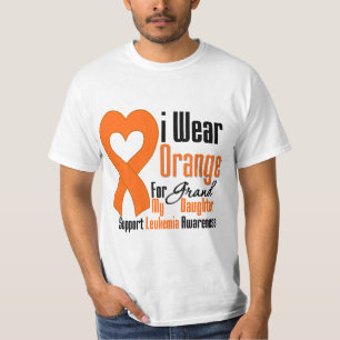 Leukaemia I Wear Orange Ribbon For My T-Shirt