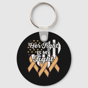 Leukaemia Leukaemia Awareness Her Fight Is My Figh Key Ring