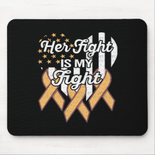 Leukaemia Leukaemia Awareness Her Fight Is My Figh Mouse Mat