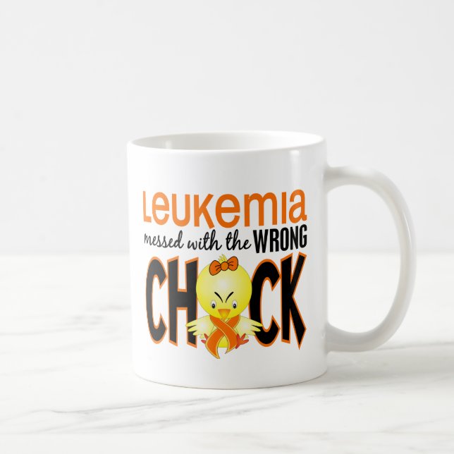 Leukaemia Messed With The Wrong Chick Coffee Mug (Right)