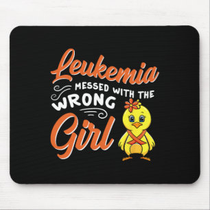 Leukaemia Messed With The Wrong Girl Chick Awarene Mouse Mat