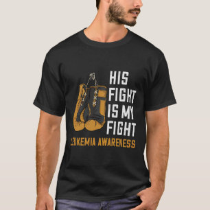 Leukaemia My Fight Boxing Orange Ribbon Leukaemia T-Shirt