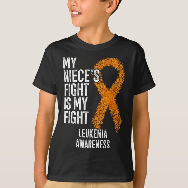 Leukaemia My Niece's Fight Is My Fight Leukaemia A T-Shirt (Front)