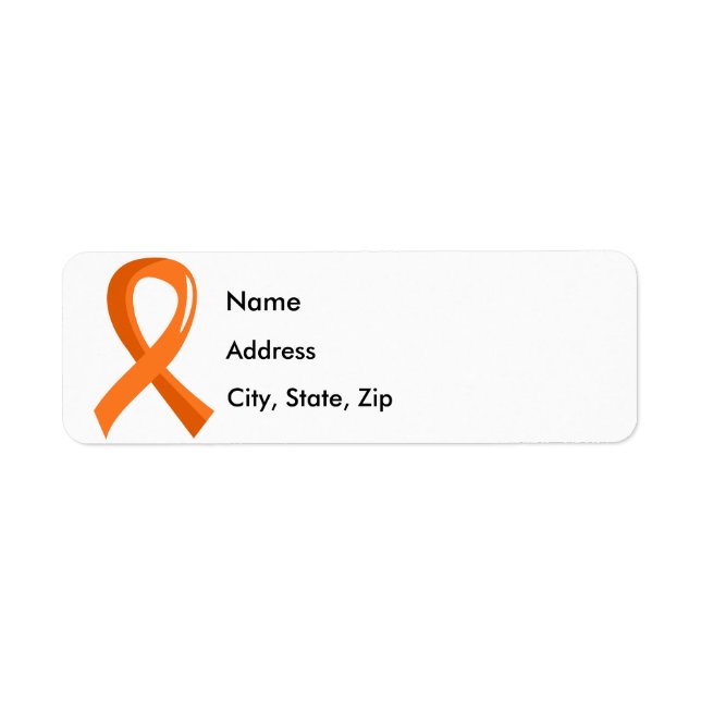 Leukaemia Orange Ribbon 3 (Front)