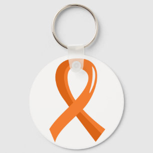 Leukaemia Orange Ribbon 3 Key Ring