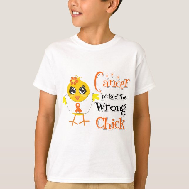 Leukaemia Picked The Wrong Chick T-Shirt (Front)