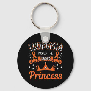 Leukaemia Picked The Wrong Princess Cancer Awarene Key Ring