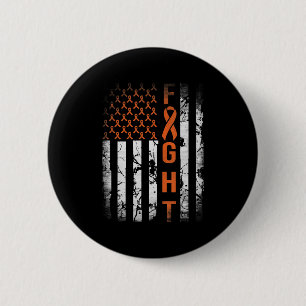 Leukaemia Ribbon Fight American Flag Leukaemia Awa 6 Cm Round Badge