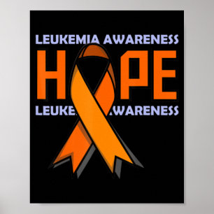 Leukaemia Ribbon Leukaemia Awareness Poster