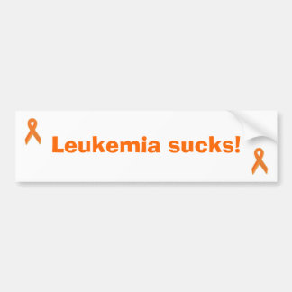 Leukaemia sucks! bumper sticker