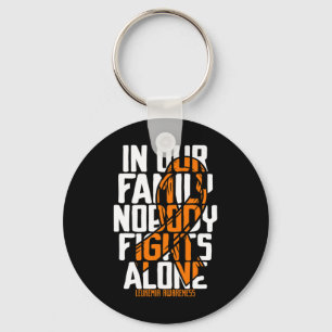 Leukaemia Support Blood Cancer Tee Family Leukaemi Key Ring