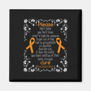 Leukaemia Support Leukaemia Awareness T Shirt Magnet