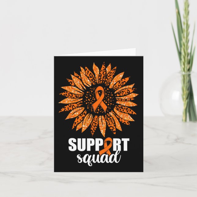 Leukaemia Support Squad Shirt  Card (Front)