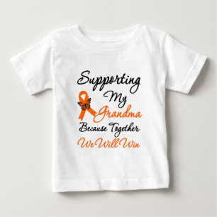 Leukaemia Supporting My Grandma Baby T-Shirt