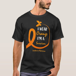 Leukaemia Survivor Awareness Butterfly T-Shirt