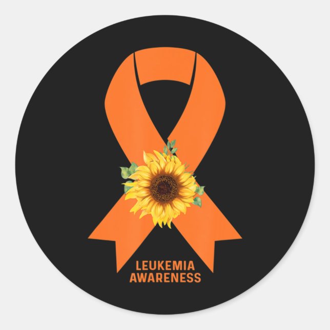 Leukaemia Survivor  Fight Leukaemia  Classic Round Sticker (Front)