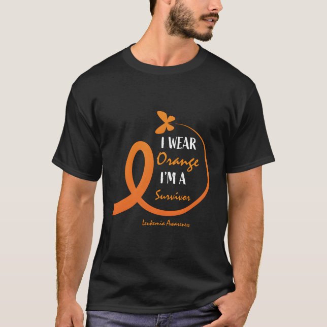 Leukaemia Survivor Gifts Women Men Kids Awareness  T-Shirt (Front)