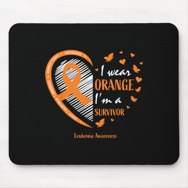 Leukaemia Survivor Gifts Women Men Kids Mum Sister Mouse Mat (Front)