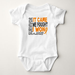 Leukaemia Survivor It Came We Fought I Won Baby Bodysuit