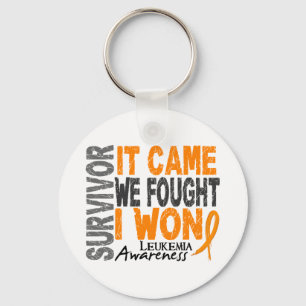 Leukaemia Survivor It Came We Fought I Won Key Ring
