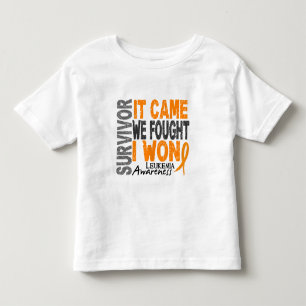 Leukaemia Survivor It Came We Fought I Won Toddler T-Shirt