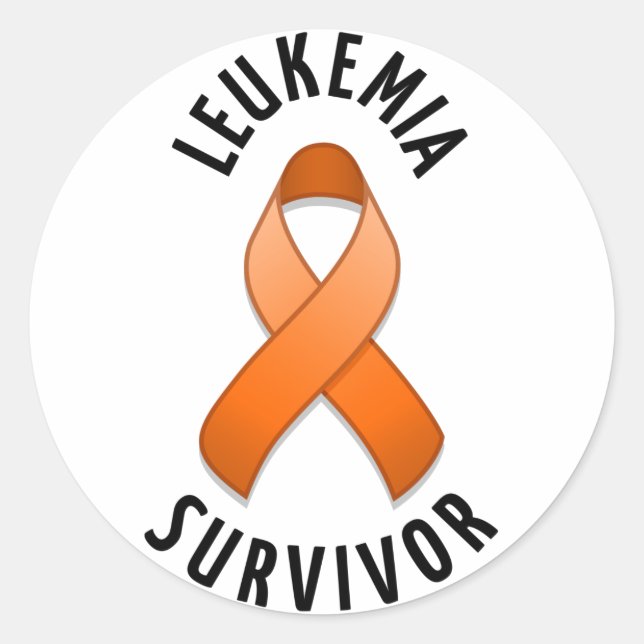 Leukaemia Survivor Round Sticker (Front)