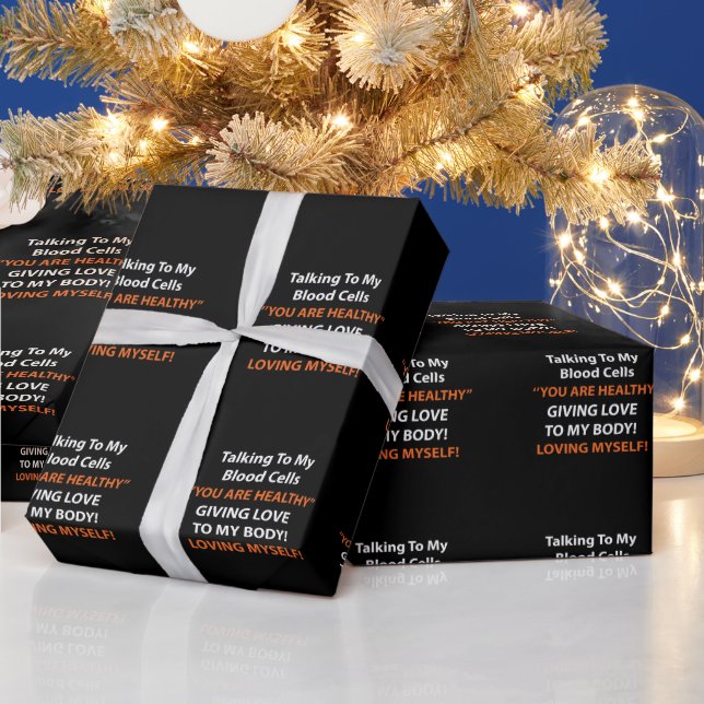 Leukaemia Survivor  Wrapping Paper (Holidays)