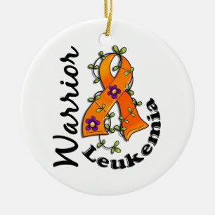 Leukaemia Warrior 15 Ceramic Tree Decoration